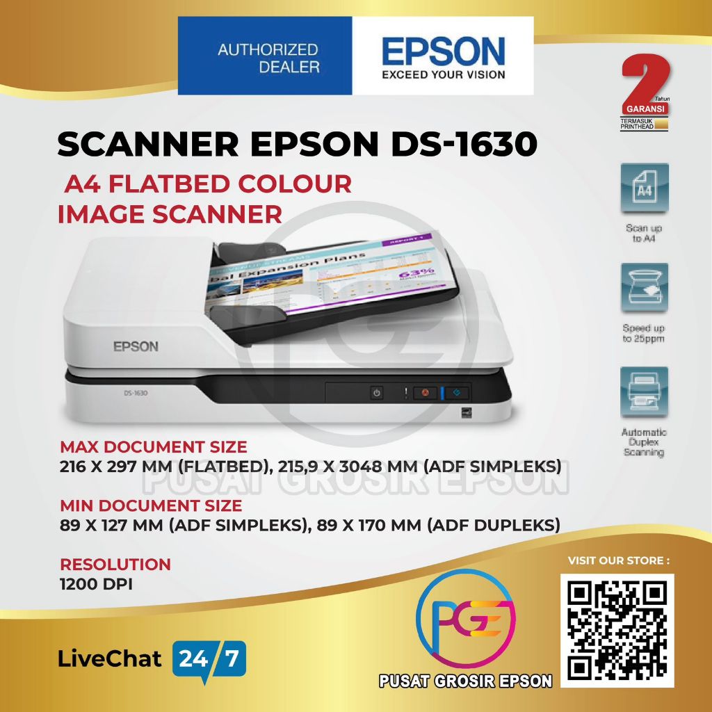SCANNER EPSON WORKFORCE DS-1630