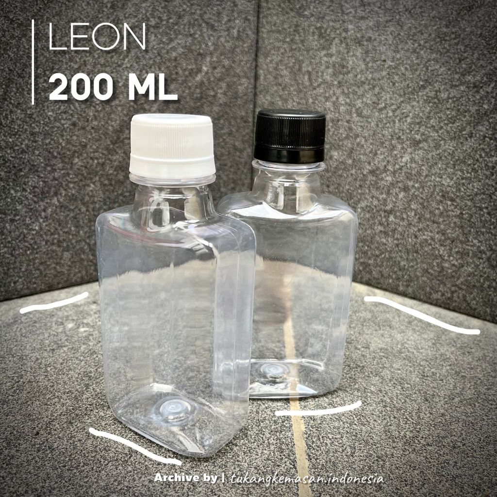 (20 pcs) Botol Leon 200ml / Botol Plastik Gepeng / Botol Madu