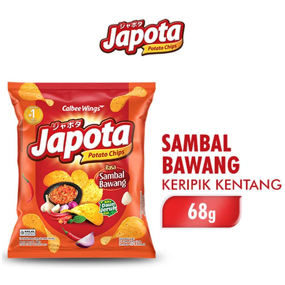 

Japota potato chips sambal bawang 68 gr