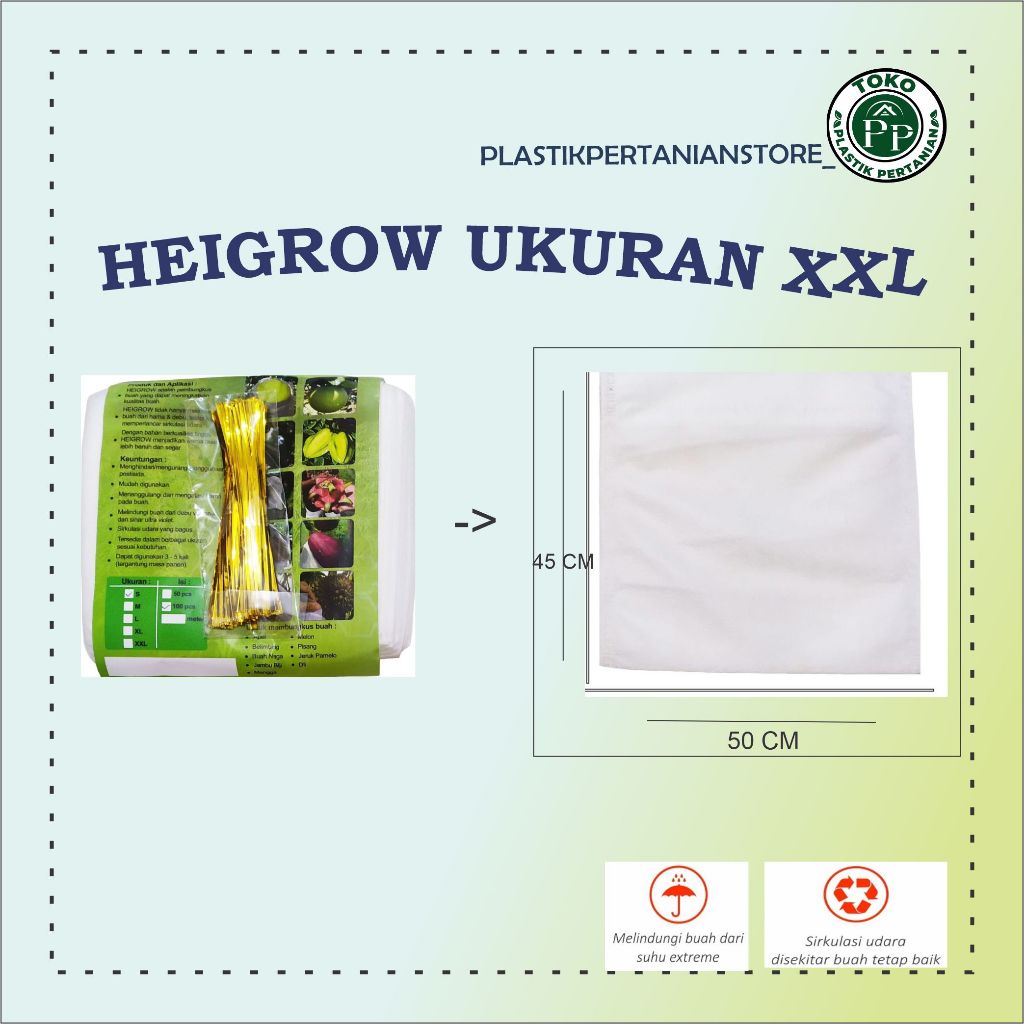 HEIGROW FRUIT COVER UKURAN XXL