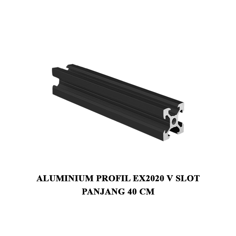 EELIC ALM-EX2020VS Panjang 40cm Aluminium pofile exstrusion Vslot 2020 CNC 3D PRINTER