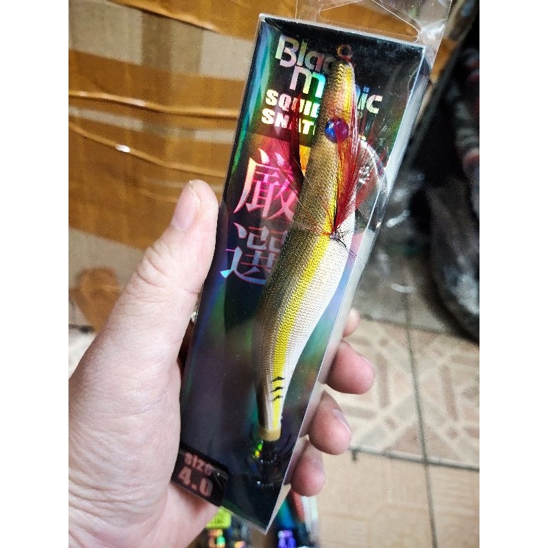 umpan black magic squid jig ukuran 3.0 4.0 inci lure pancing untuk mancing cumi