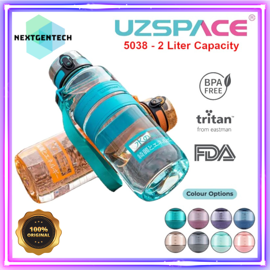 UZSPACE Botol Minum Olahraga Outdoor Fitness GYM Water Bottle
