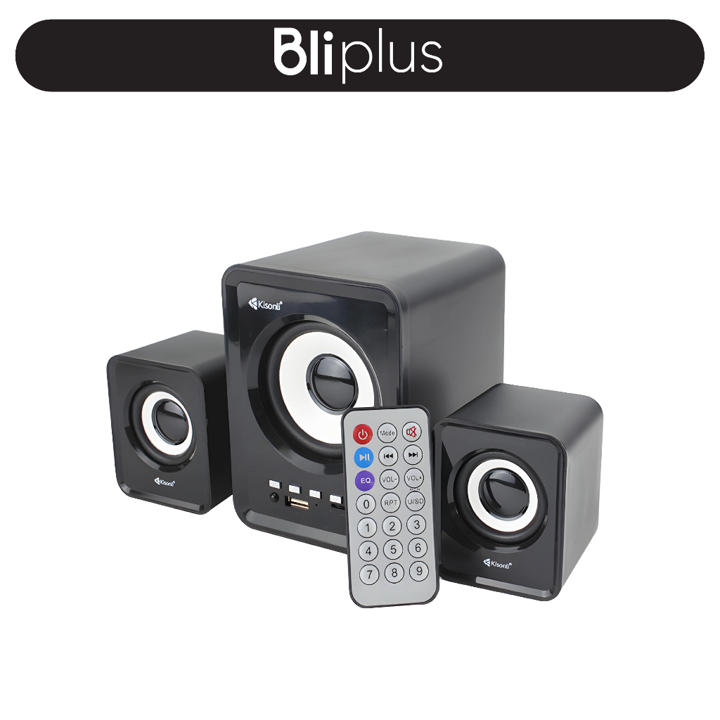 Speaker Laptop Komputer Salon Aktif Kisonli U2800BT 2.0 Channel Bass