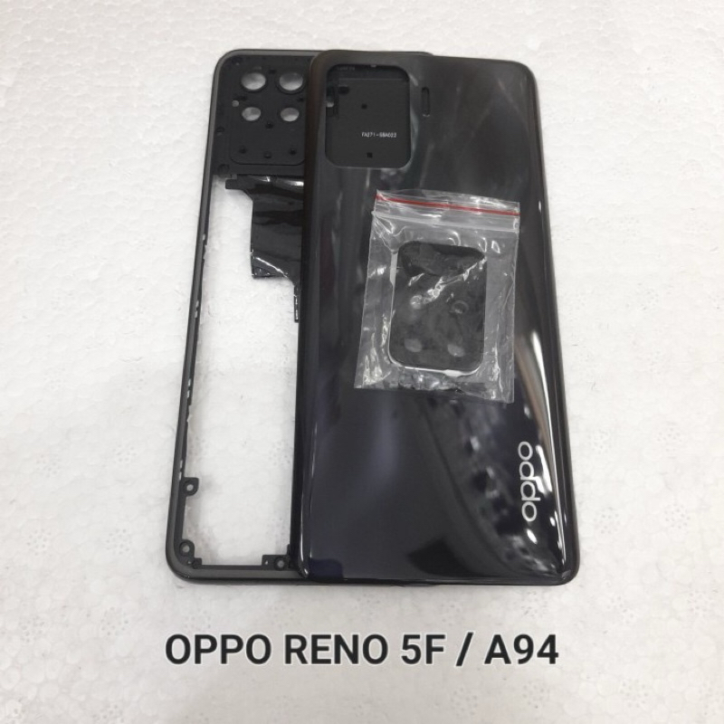 Kesing Housing Casing Oppo Reno 5f A94/Backdoor+Tulang Tengah Bezel Oppo Reno 5f A94