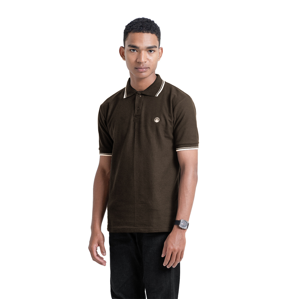 Kaos Kerah Poloshirt Warna Coklat Russelt Poloshirt Prung Terraceswear