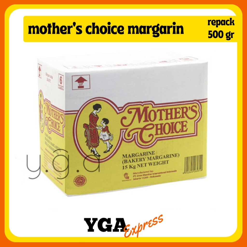 

Mother's Choice Margarine (REPACK) 500gr / Mothers Choice / Bakery Margarin Kue / Mother Choice