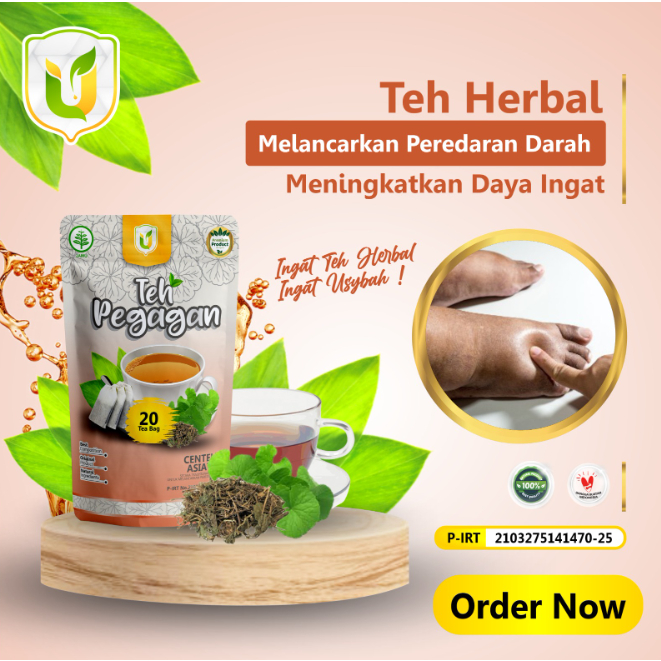 

Teh Pegagan 20 Kantung - Minuman Herbal untuk Membantu Lancar Darah