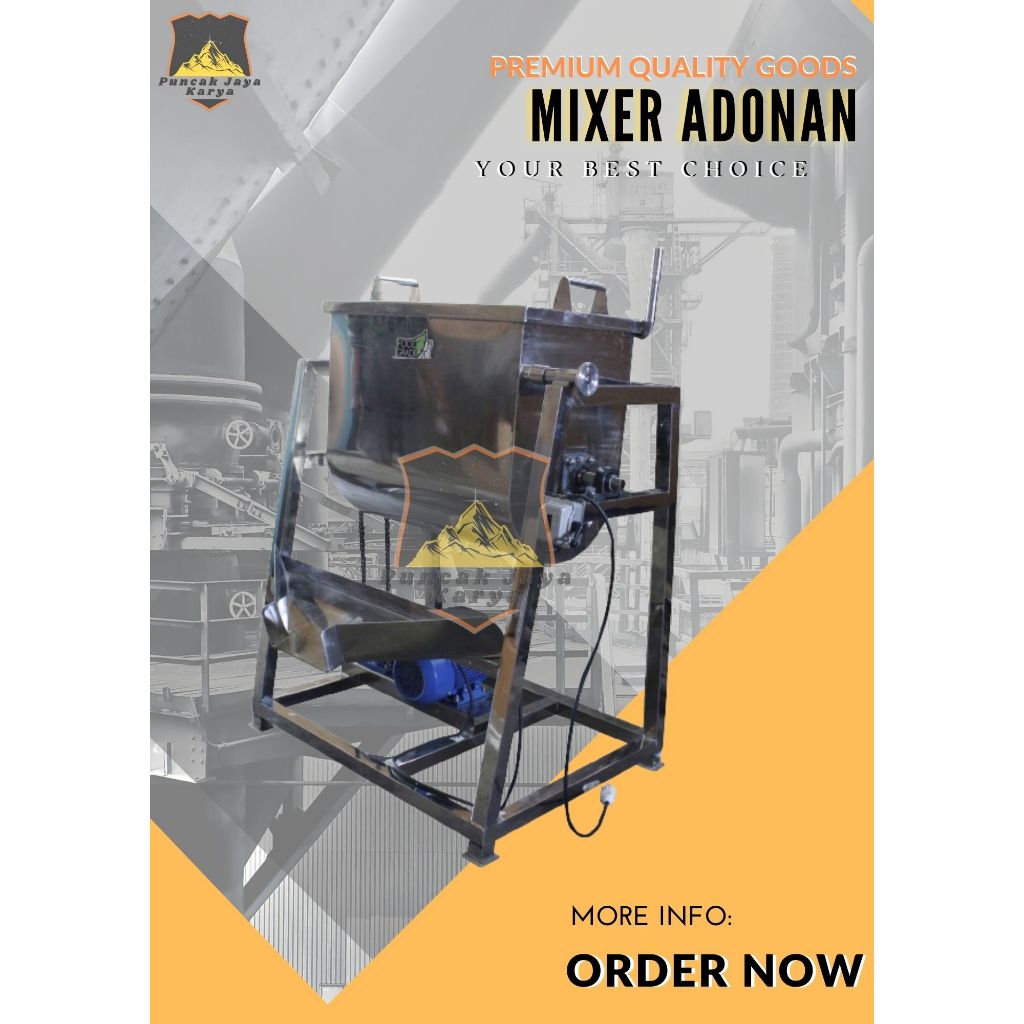 Mixer Stainless Food Grade - Mixer Adonan Kapasitas Besar