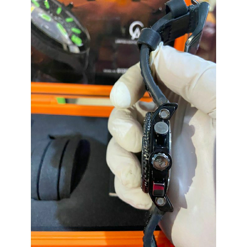 Dijual Jam Cowok Alexandre Christie Mewah dan Elegant, AC 9205 MC Carbon Fullblack Kulit