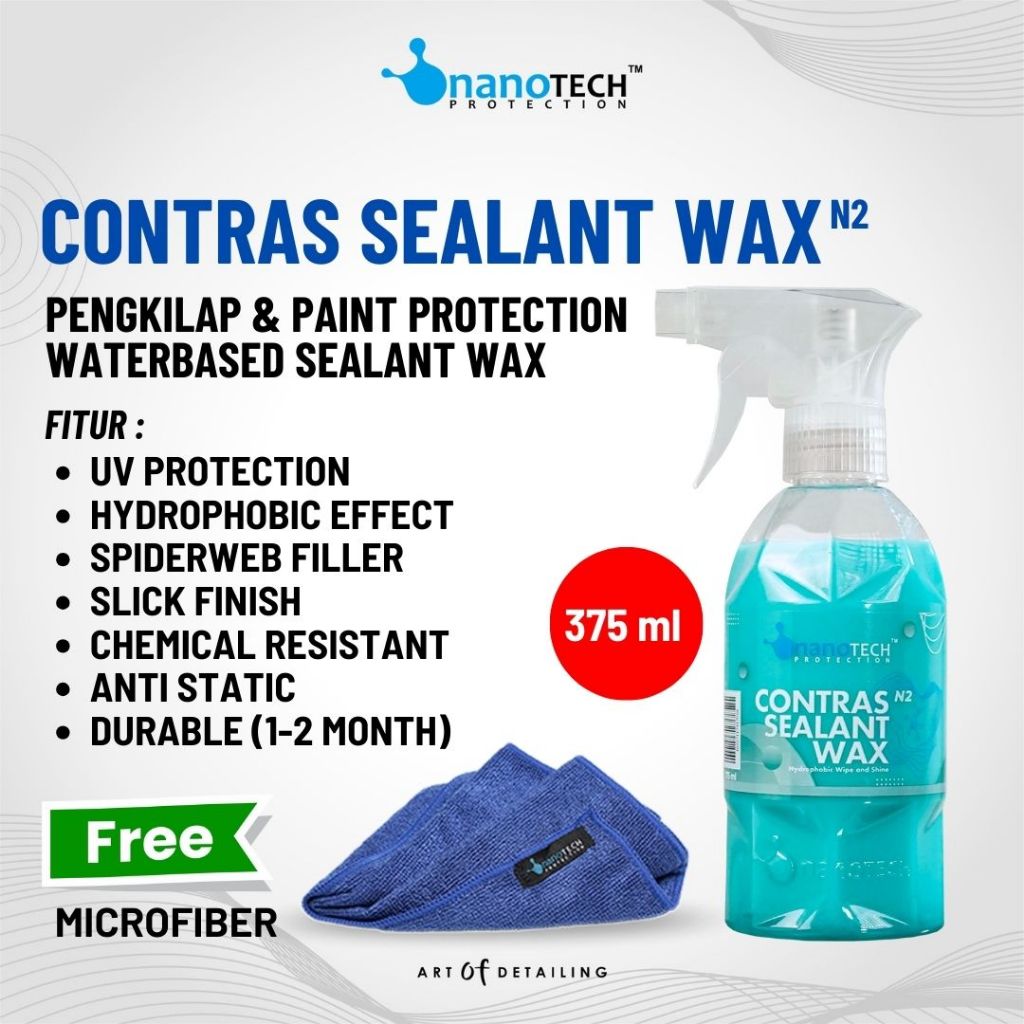 New Product Terbaru Contras Sealant Wax - Nanotech Protection - Instant Coating Pengkilap Mobil