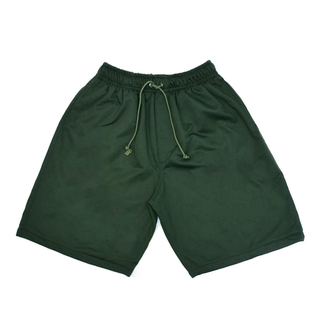 Celana Board Short Pants Dewasa Fleece SweatPants Pria Wanita Universal Hijau Green Army
