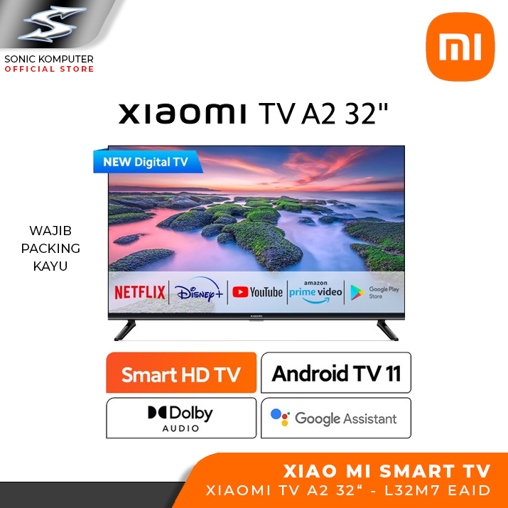Xiaomi TV A2 32" Smart HD Android TV 32 Inch Netflix L32M7 EAID