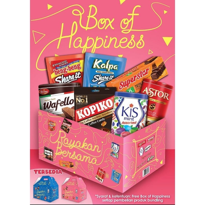 

BOX OFF HAPPINESS Hampers Mayora