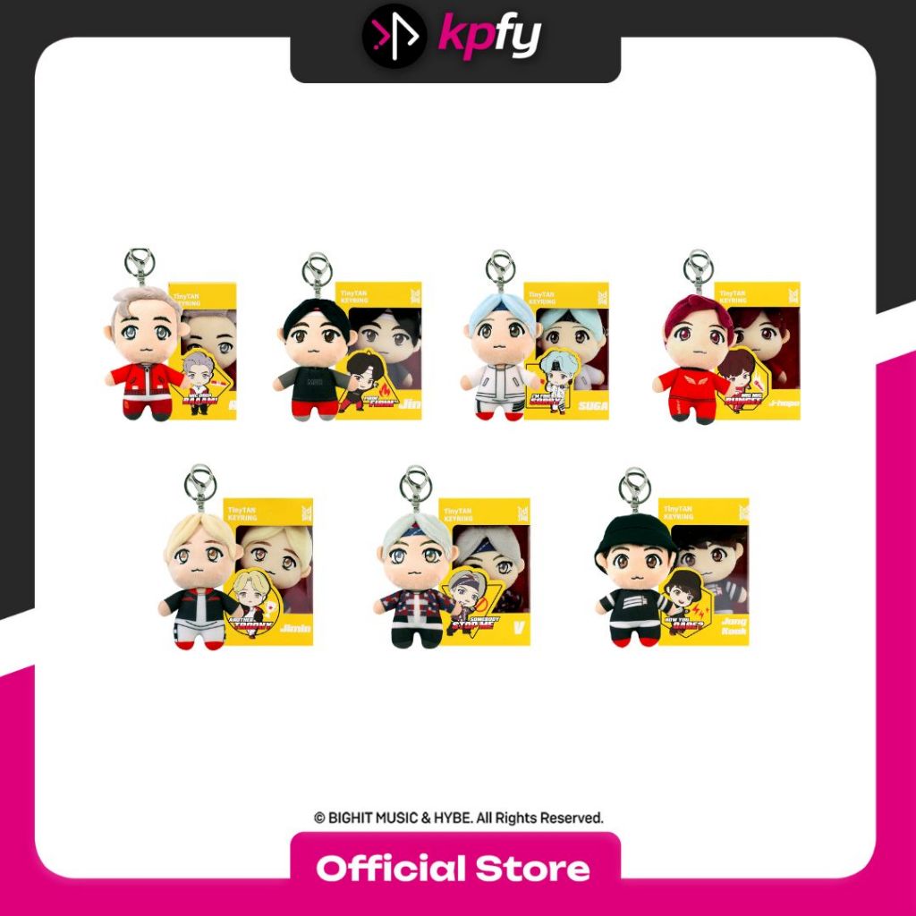 BTS TinyTAN Keyring Plush Toy All Member