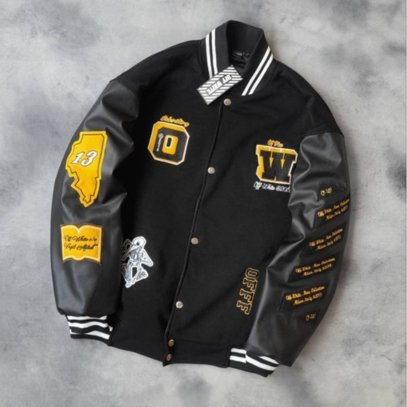 VARSITY JACKET O.W FULL EMBROIDERY