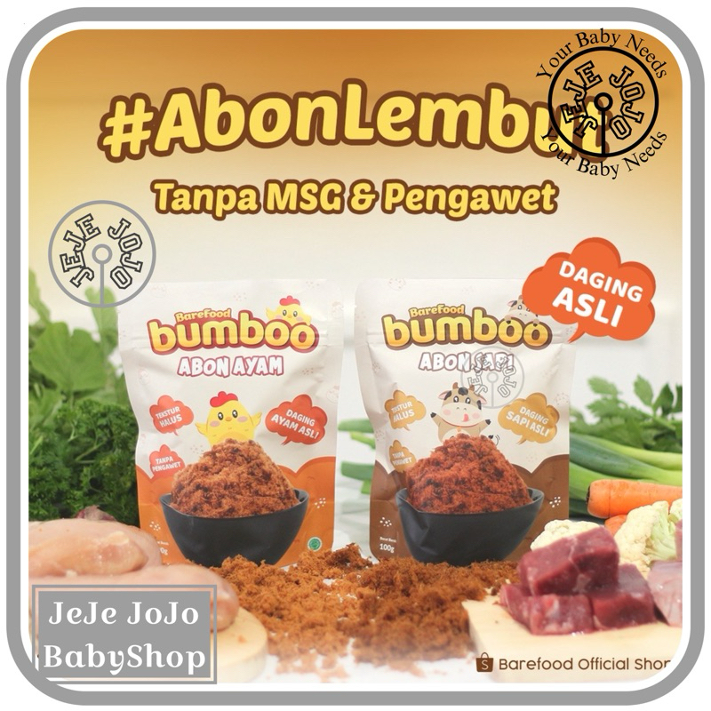 

Barefood BUMBOO Abon Asli - Tekstur Lembut MPASI Si Kecil - Sumber Protein - Tanpa MSG - Tanpa Pengawet