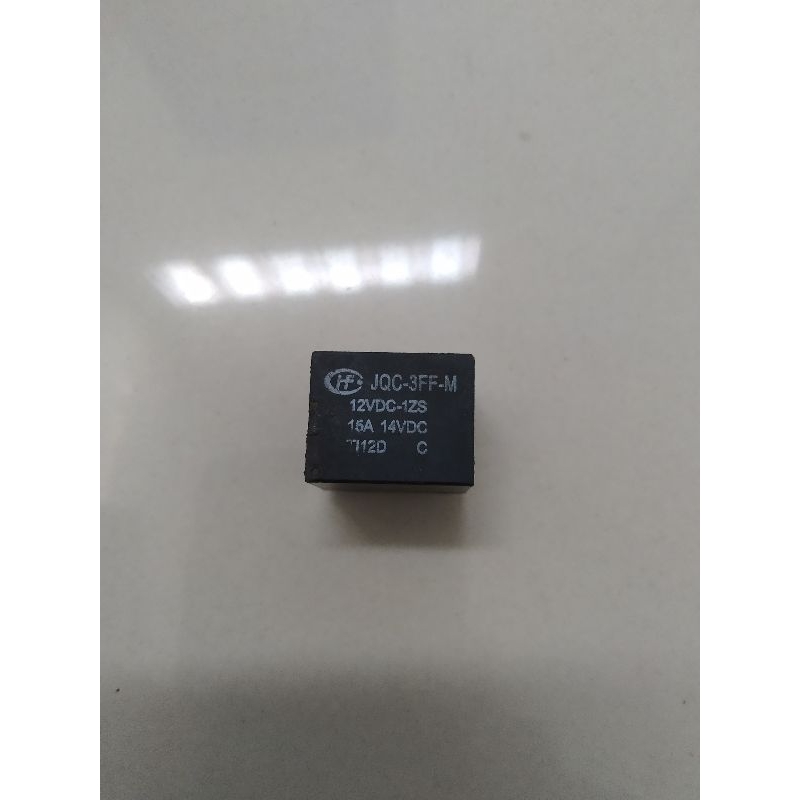 Hongfa Relay JQC 3FF M 12VDC 1ZS 12vDC Coil 15A Load Kaki 5