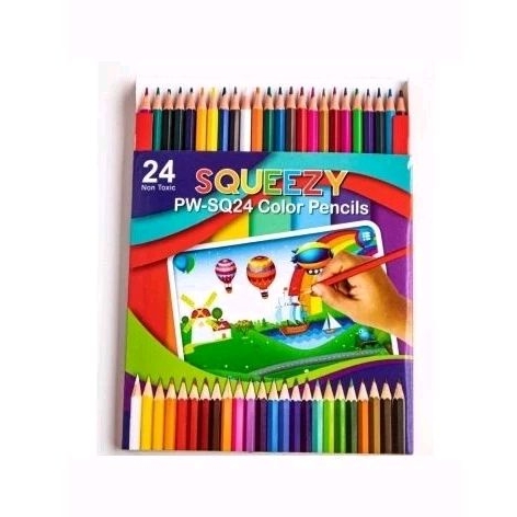 

Pensil Warna Squeezy Set 24 Warna Panjang