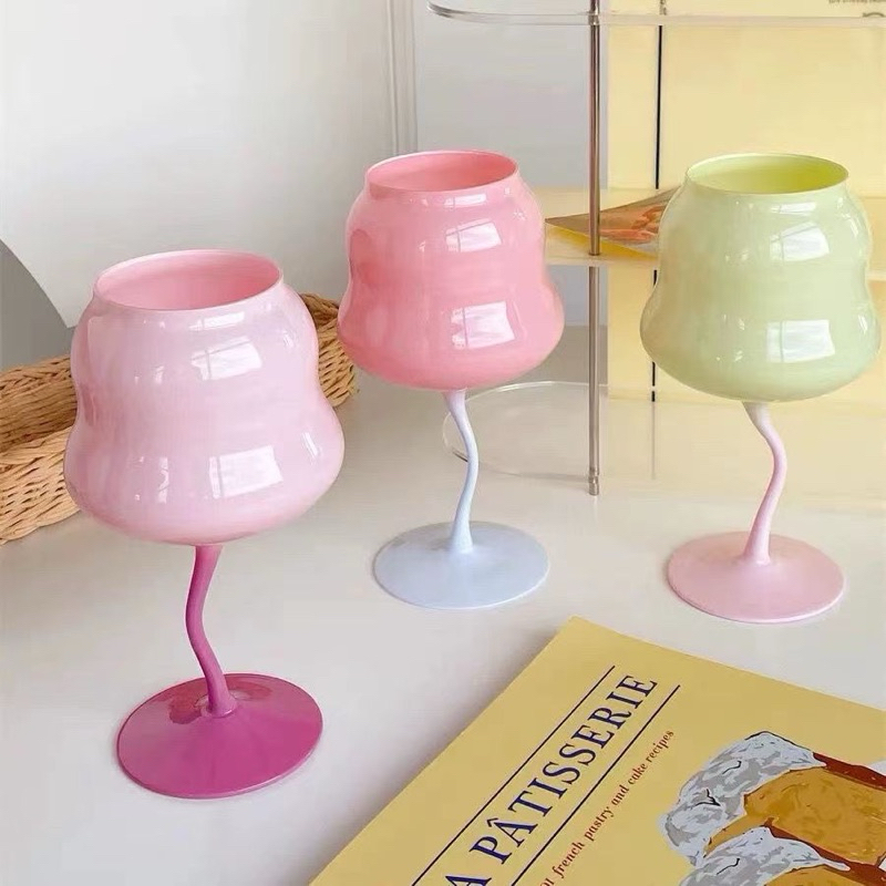 Candy Wine Glass Aesthetic Korean Style Gelas Kaca Wine
