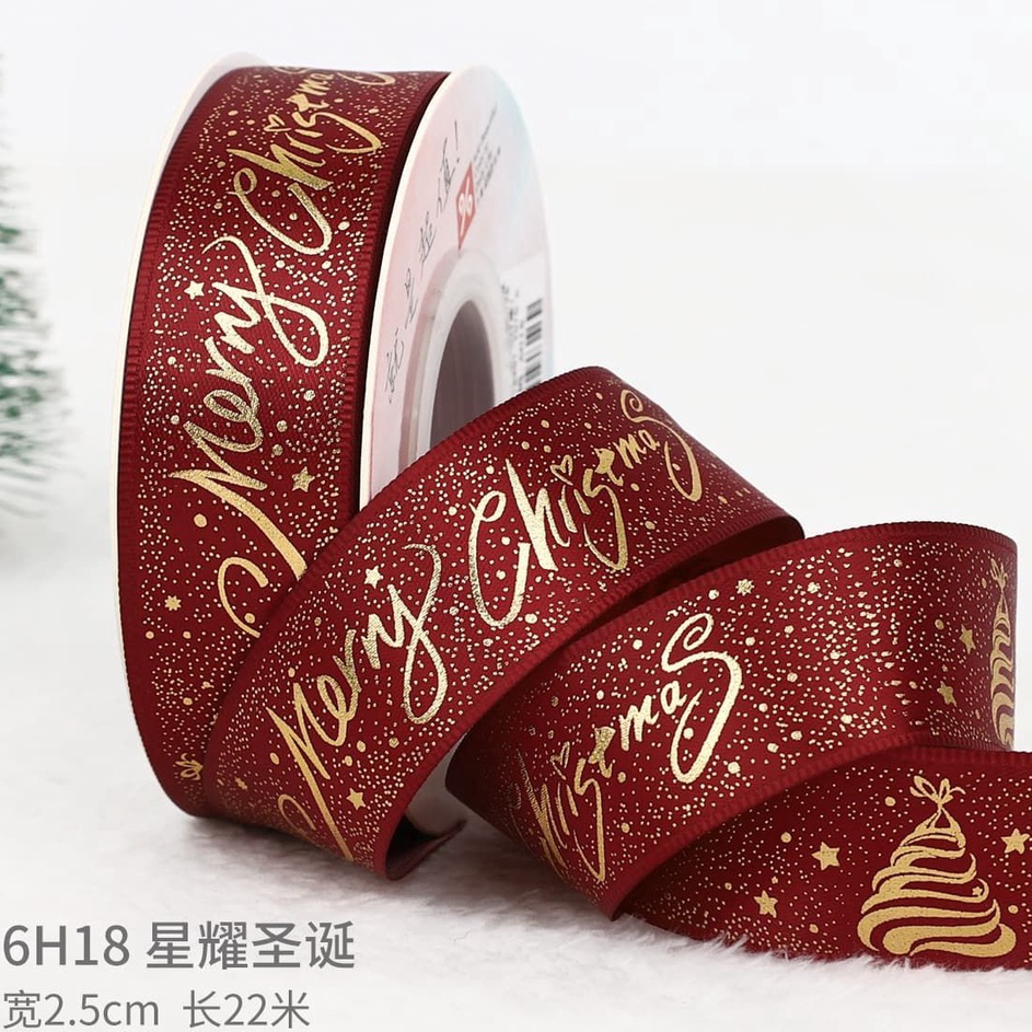 

Ready KodeZz6Z 1 Meter Pita Natal Pita Christmas Christmas Ribbon Pita Kado Natal