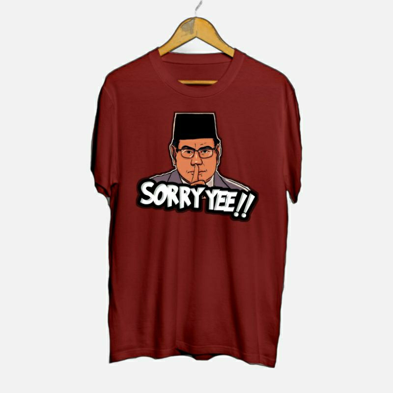 KAOS MBOIS PRABOWO SORRY YEE OVERSIZE|COMBED30S|DTF PREMIUM
