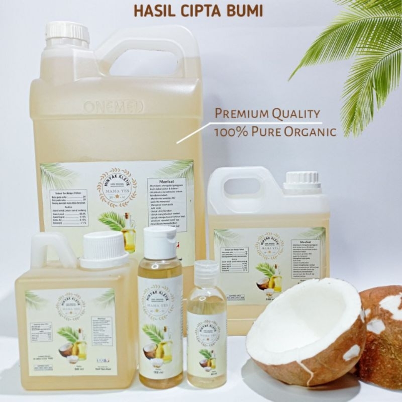 

Minyak Goreng Kelapa Organik 1 liter by Hasil Cipta Bumi/Minyak Goreng Kelapa Sehat/Organic Coconut Cooking Oil