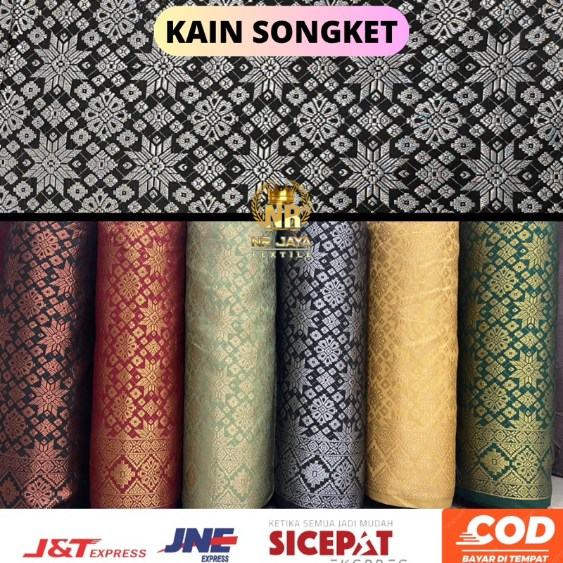 kain songket / songket palembang /kain selendang songket