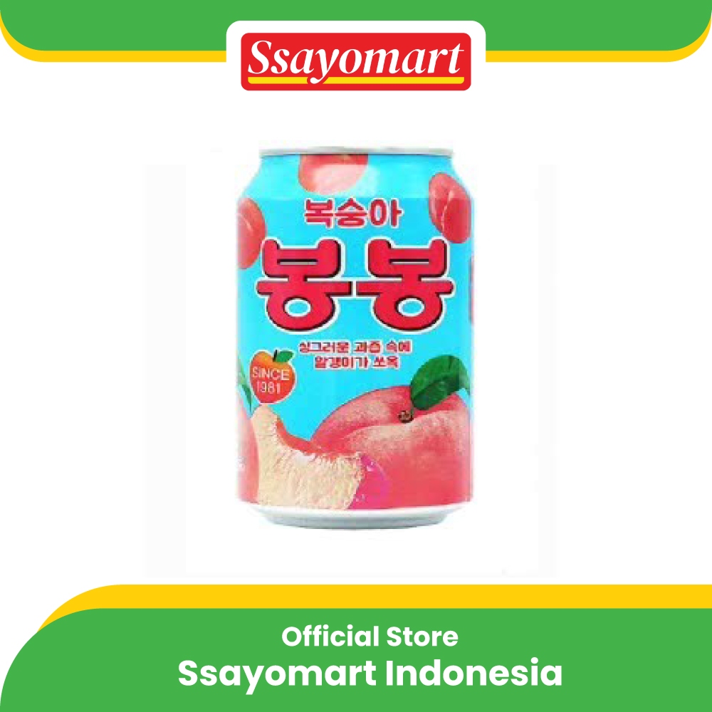 

HAITAI Peach Juice with Peach Sacs - Minuman Rasa Buah Persik 238ml