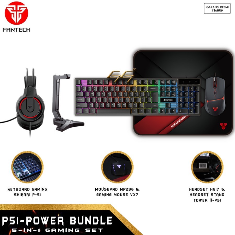 Fantech P51 5 in 1 Combo Gaming Set