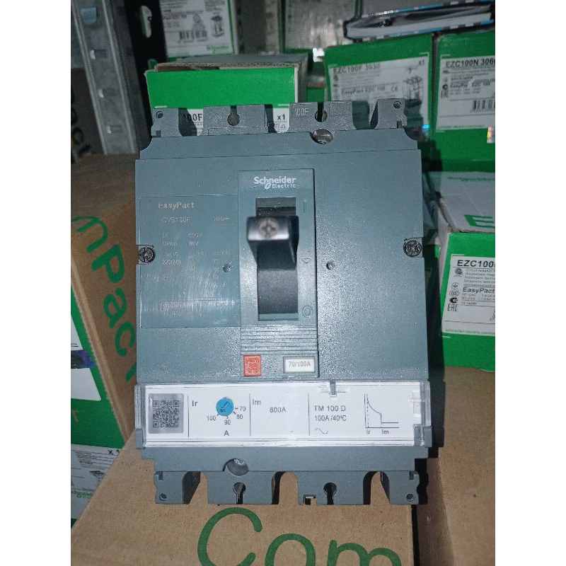 MCCB SCHNEIDER CVS100F 3P 100A ORIGINAL