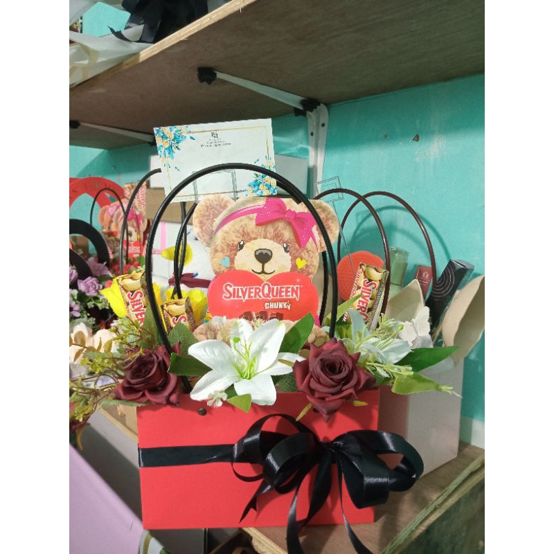 

everlybag simple flower silverqueen beruang