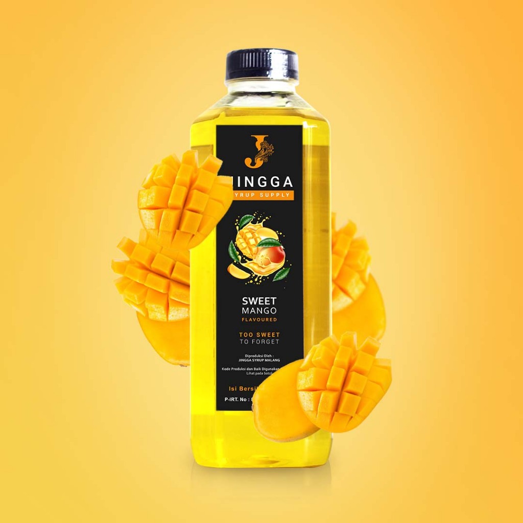 

JINGGA Sweet Mango Syrup 1000 ml - Sirup Flavor Mangga Untuk Coffee Mocktail Cocktail