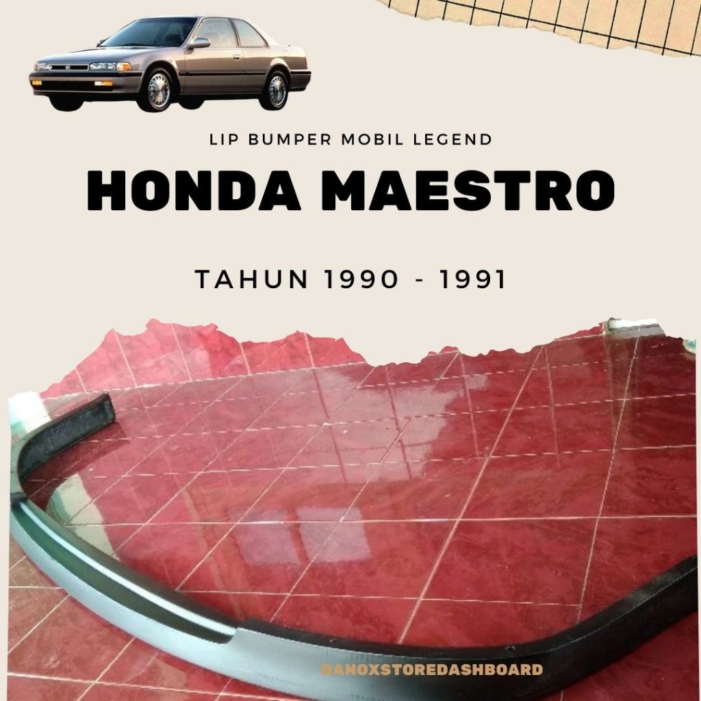 Lips Bemper Bumper Honda Accord Maestro Th. 90 - 91 Model Legend Bahan Fiberglass Tebal Presisi