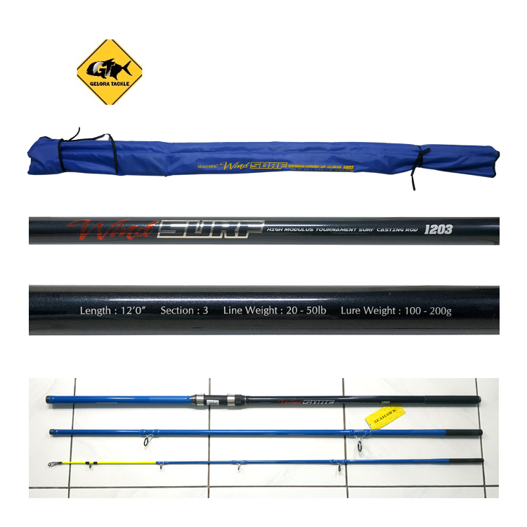 Joran Pancing Laut Seahawk Wind Surf 360 390 450 495 Packing Papertube Tebal