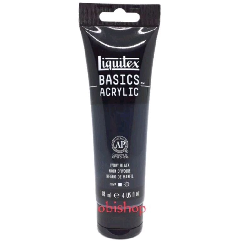 

Cat Akrilik Liquitex Basics Acrylic Colour 118 ml Ivory Black
