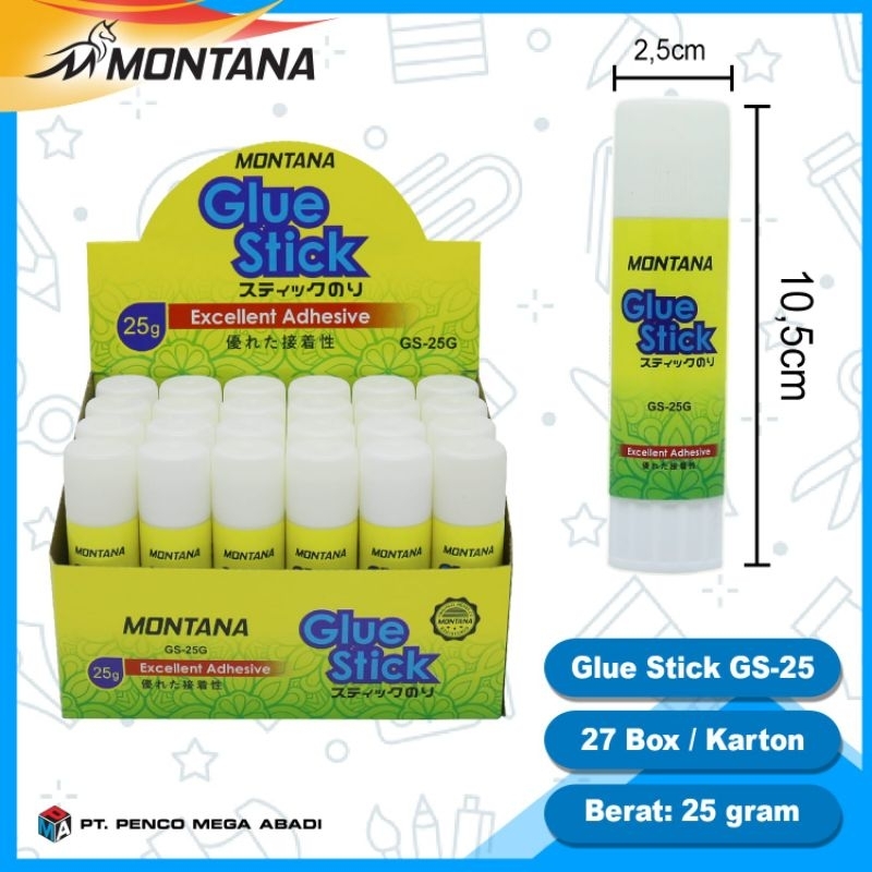 

GLUE STICK MONTANA GS-25 (25 Gram) UKURAN BESAR
