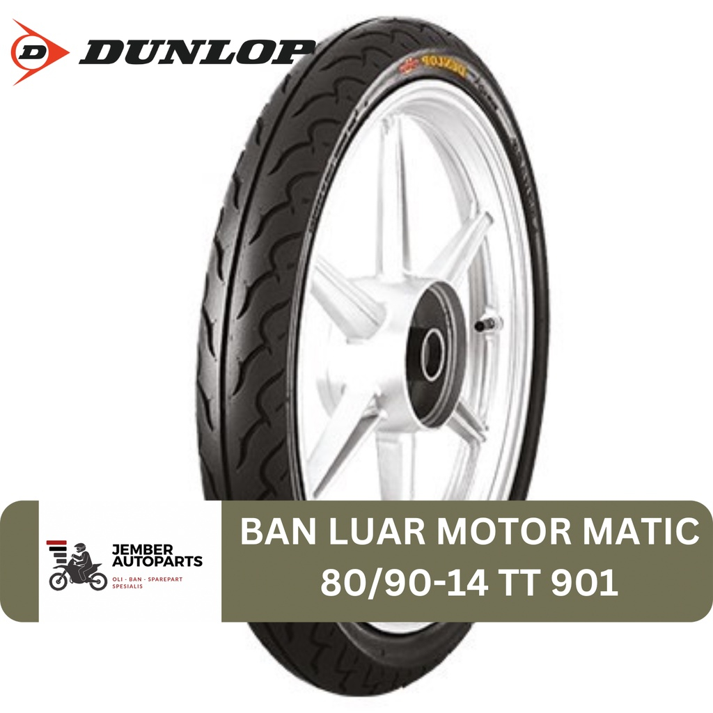 Ban Luar Motor Matic 80/90 90/90 RING 14 Dunlop TT901 Tubetype Beat, Vario, Mio