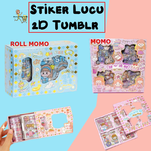 

Master Belanja Stiker Lucu 2D Tumblr Aesthetic PerLEMBAR / Sticker Aesthetic Lucu Kartun Momo Karakter Anak Korea
