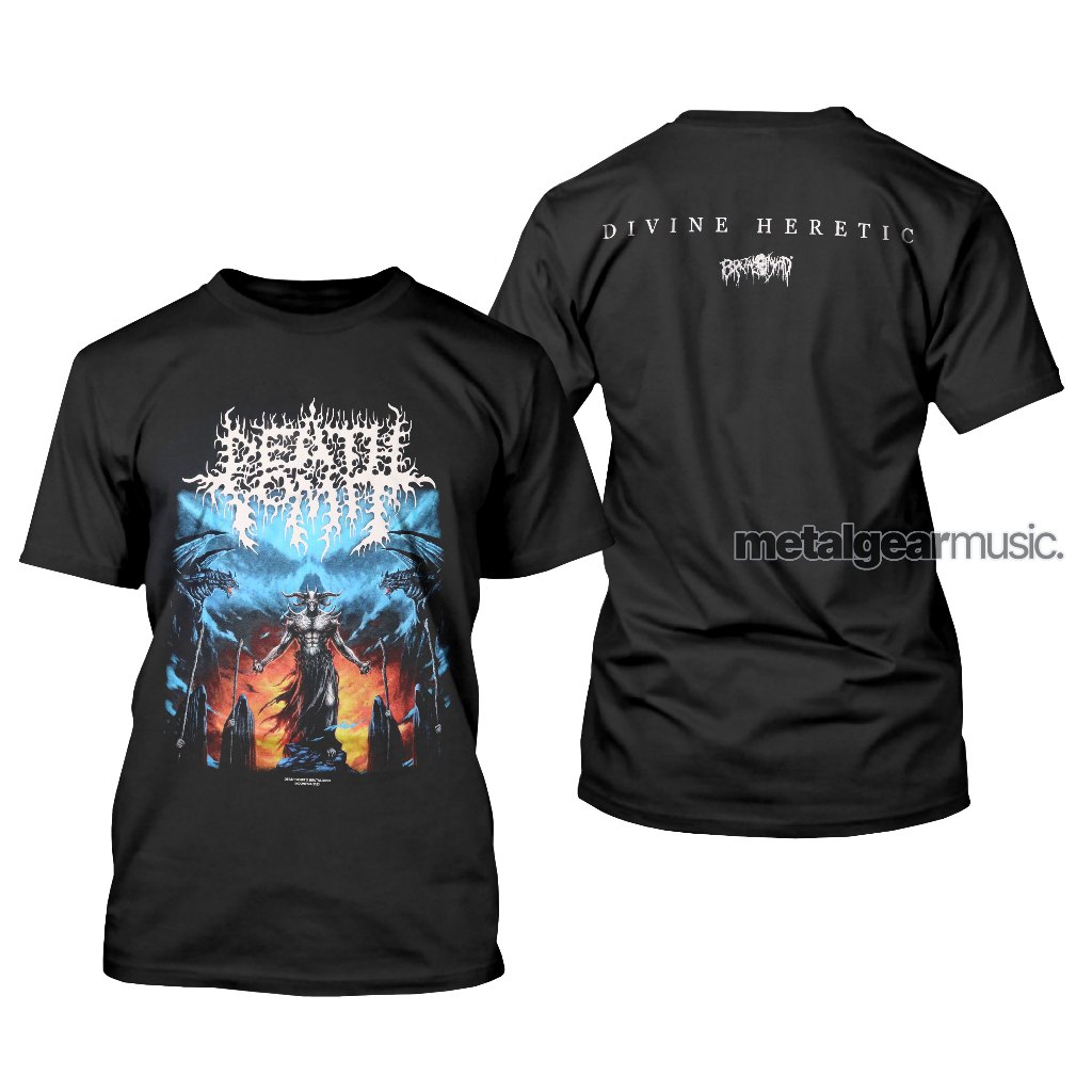 Metalgear Music Original Death Vomit - Divine Heretic Tshirt Baju Kaos