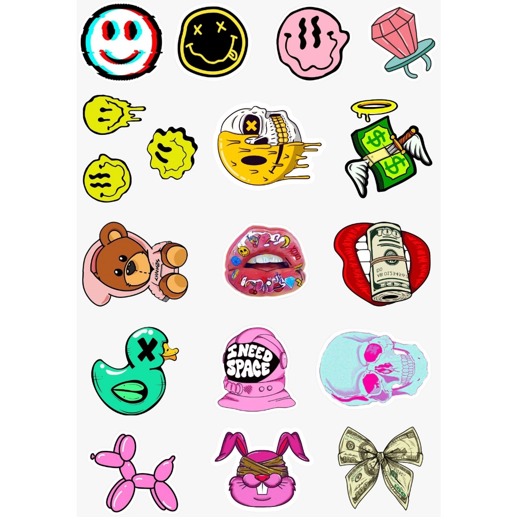 

STIKER AESTHETIC STIKER TUMBLER STIKER HP | STIKER LAPTOP UV PRINT DECAL KERING