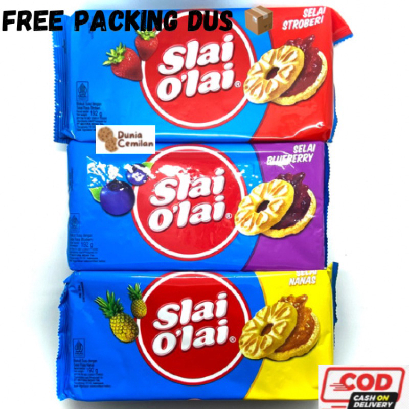 

[TERMURAH!!] Slai Olai FAMILY PACK 192gr - Biskuit Selai Aneka Rasa Buah