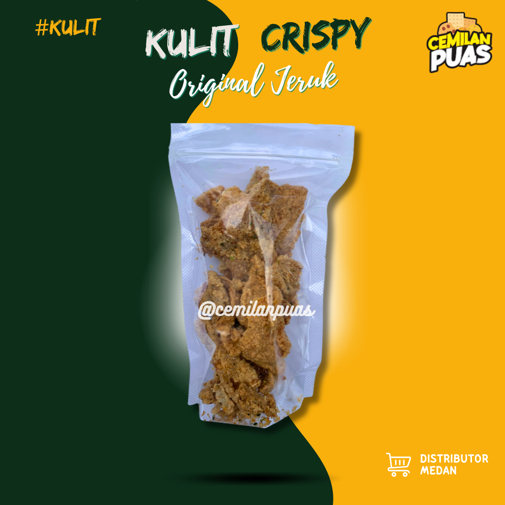 

[READY MEDAN] Kulit Crispy Original Daun Jeruk 100gr Renyah Gurih Asin Premium