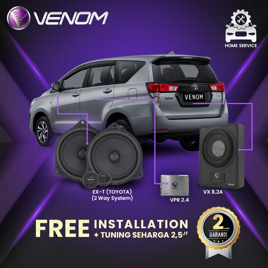 Venom Express Toyota Innova & Reborn Paket Audio Mobil Gratis Pasang Tuning