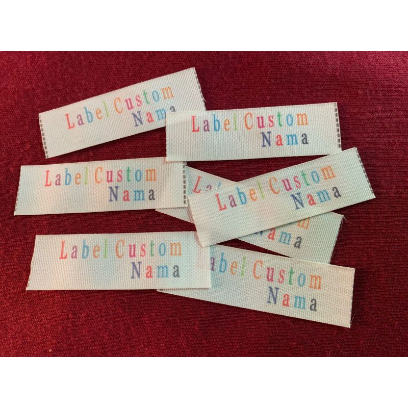 

Label hijab / Label Baju / Label Pakaian / Label Woven Damask Subtitute