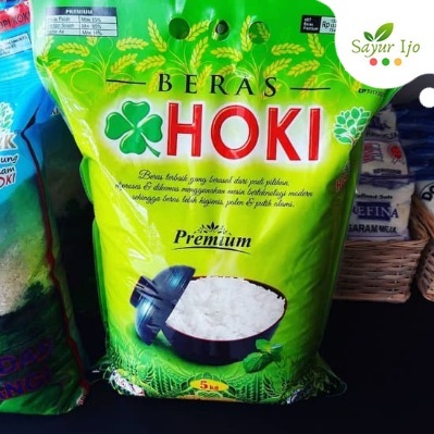 

Beras Putih Cap Hoki 5 Kg / Karung Premium Quality White Rice Beras Putih Pulen