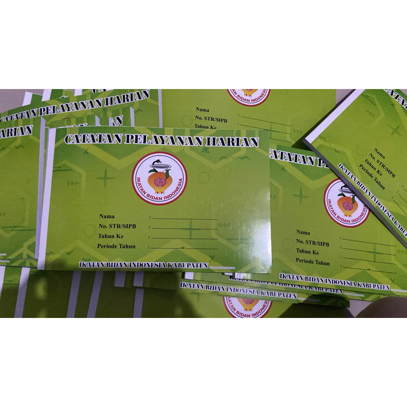 Buku catatan harian Bidan / Buku LOGBOOK Perpanjangan STR / Catatan Pelayanan Harian / Buku SKP / Re