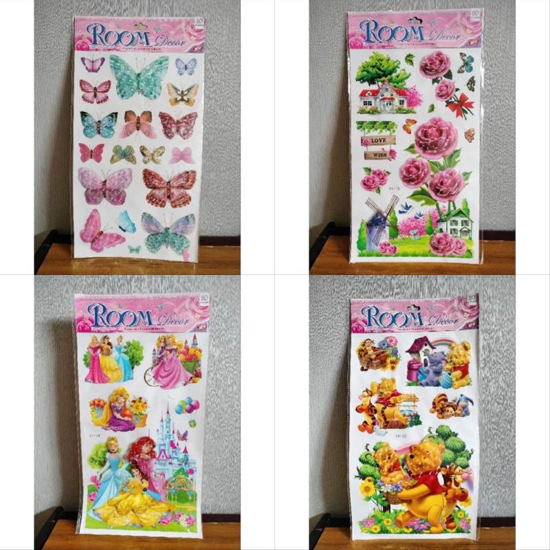 Sticker DIY 3D Dinding Cermin / Room Sticker / Stiker Timbul / Wall Decor / Decoration / Dekorasi Ka