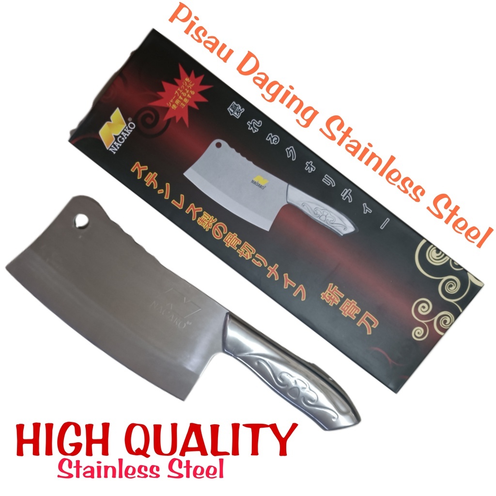 PISAU DAGING TULANG KNIFE STAINLESS TEBAL