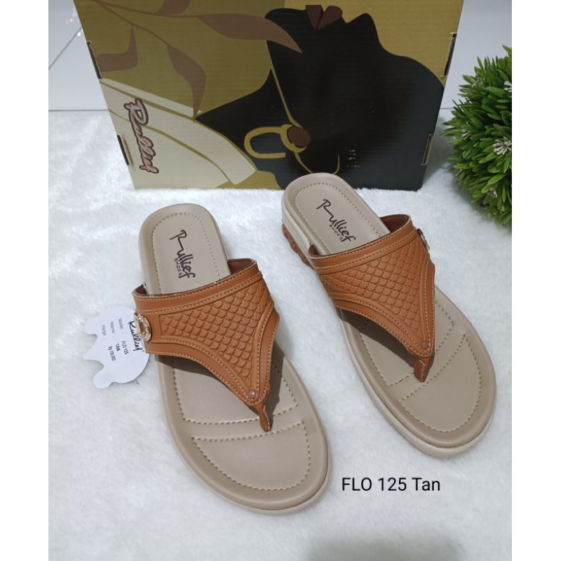 Sandal Wanita Rullief FLO 125 Sandal Wedges Jepit Rullief Terbaru